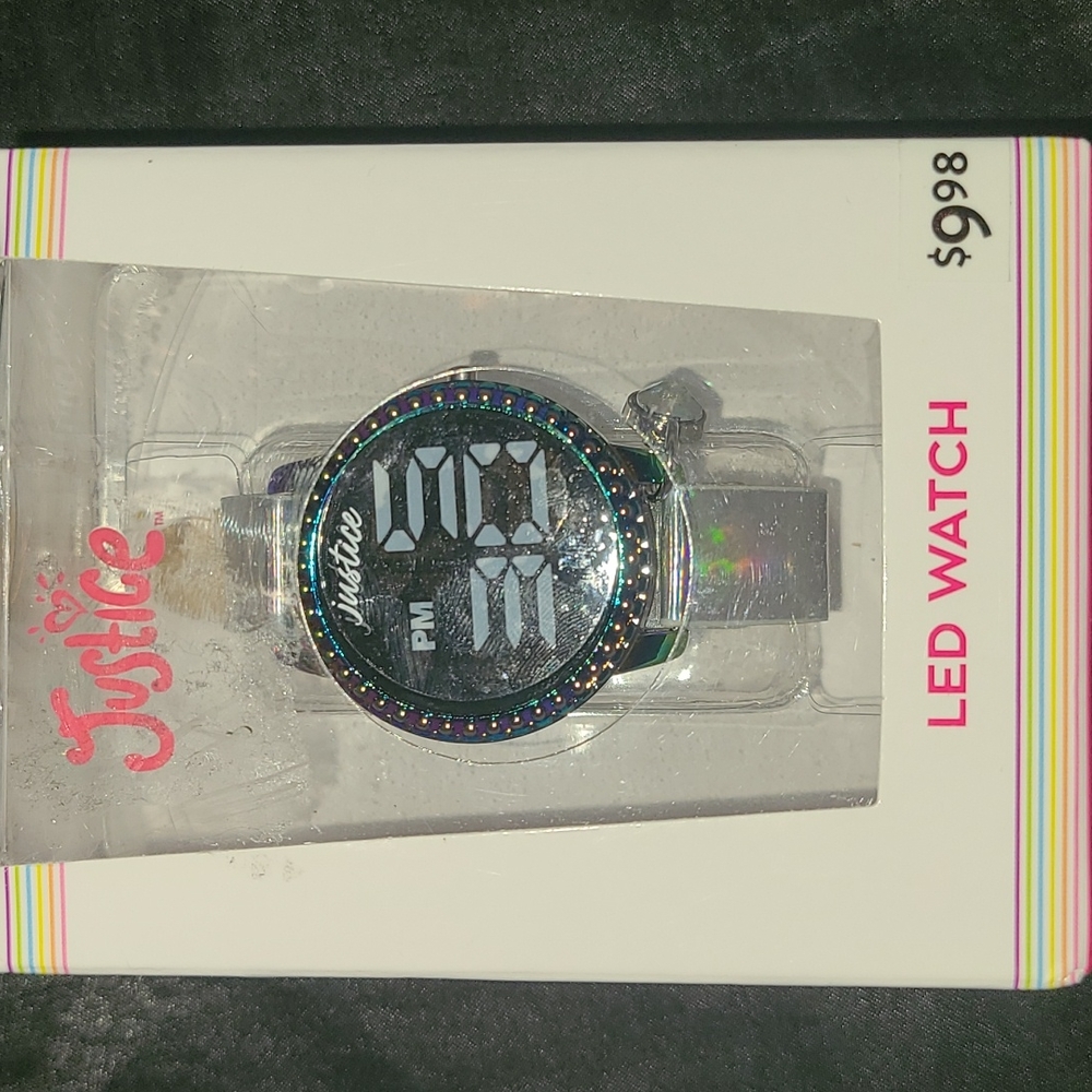Girls justice smart led watch